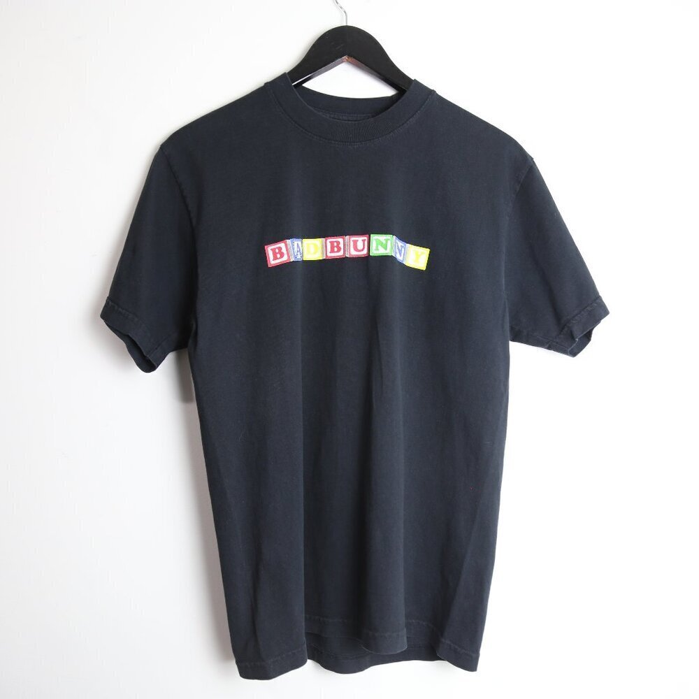 LICENSED ORIGINAL Bad Bunny YHLQMDLG Blocks Tour Concert Shirt Merch Black SM